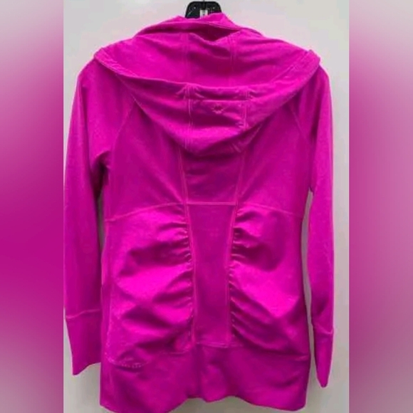 Athleta Rishi Fuchsia Hooded Zip Up Athletic Jacket Size XS MSRP $128 - Picture 3 of 7